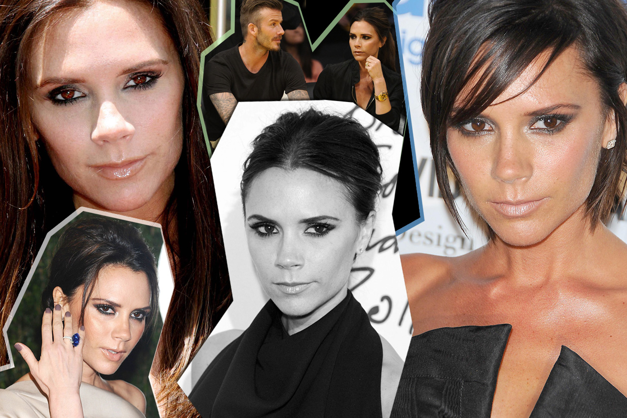 Victoria Beckham beauty look: dagli smokey eyes al rossetto nude