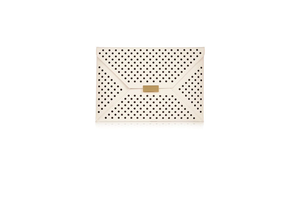 Fashion A pois come January Jones stella mccartney clutch