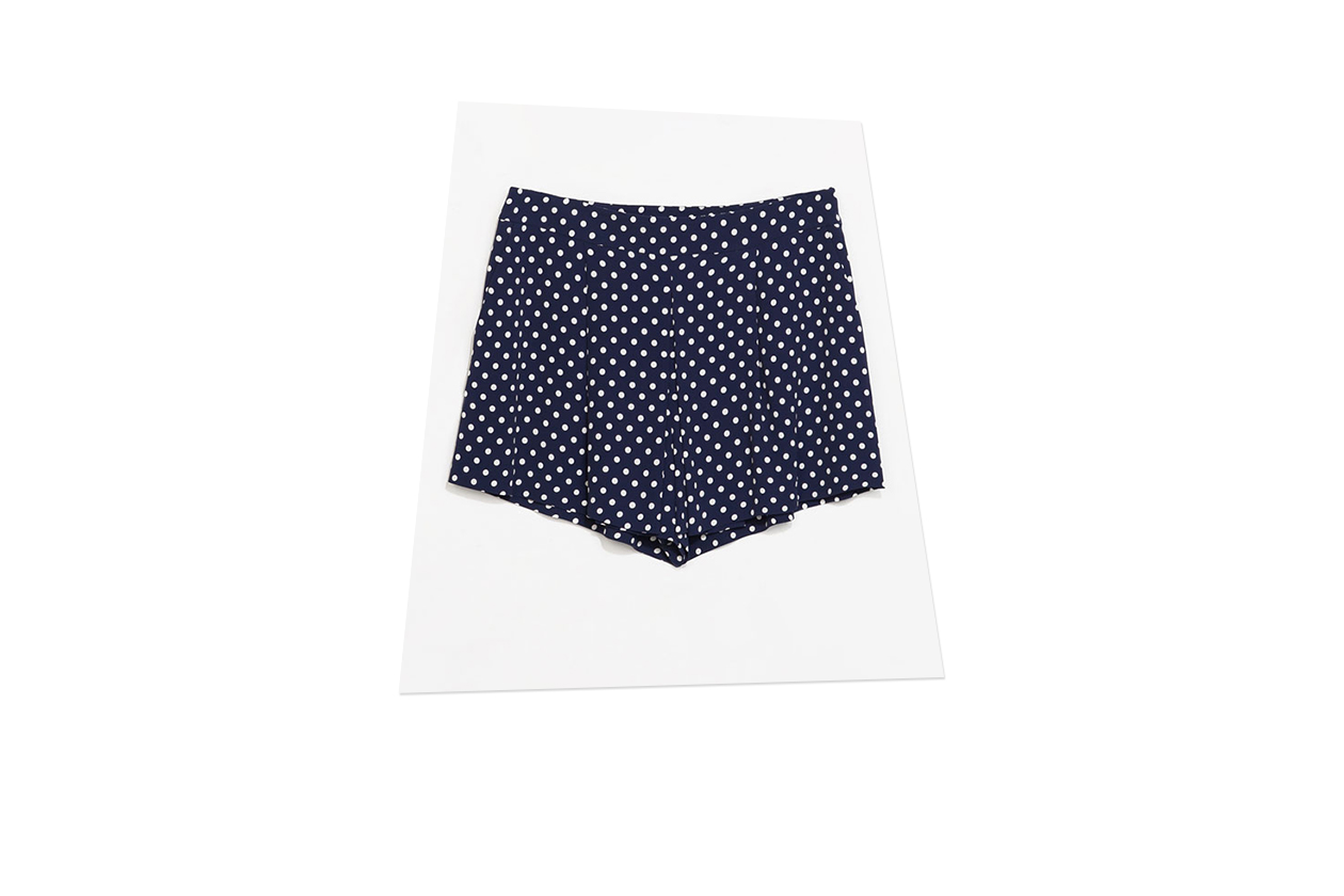 Fashion A pois come January Jones shorts zara