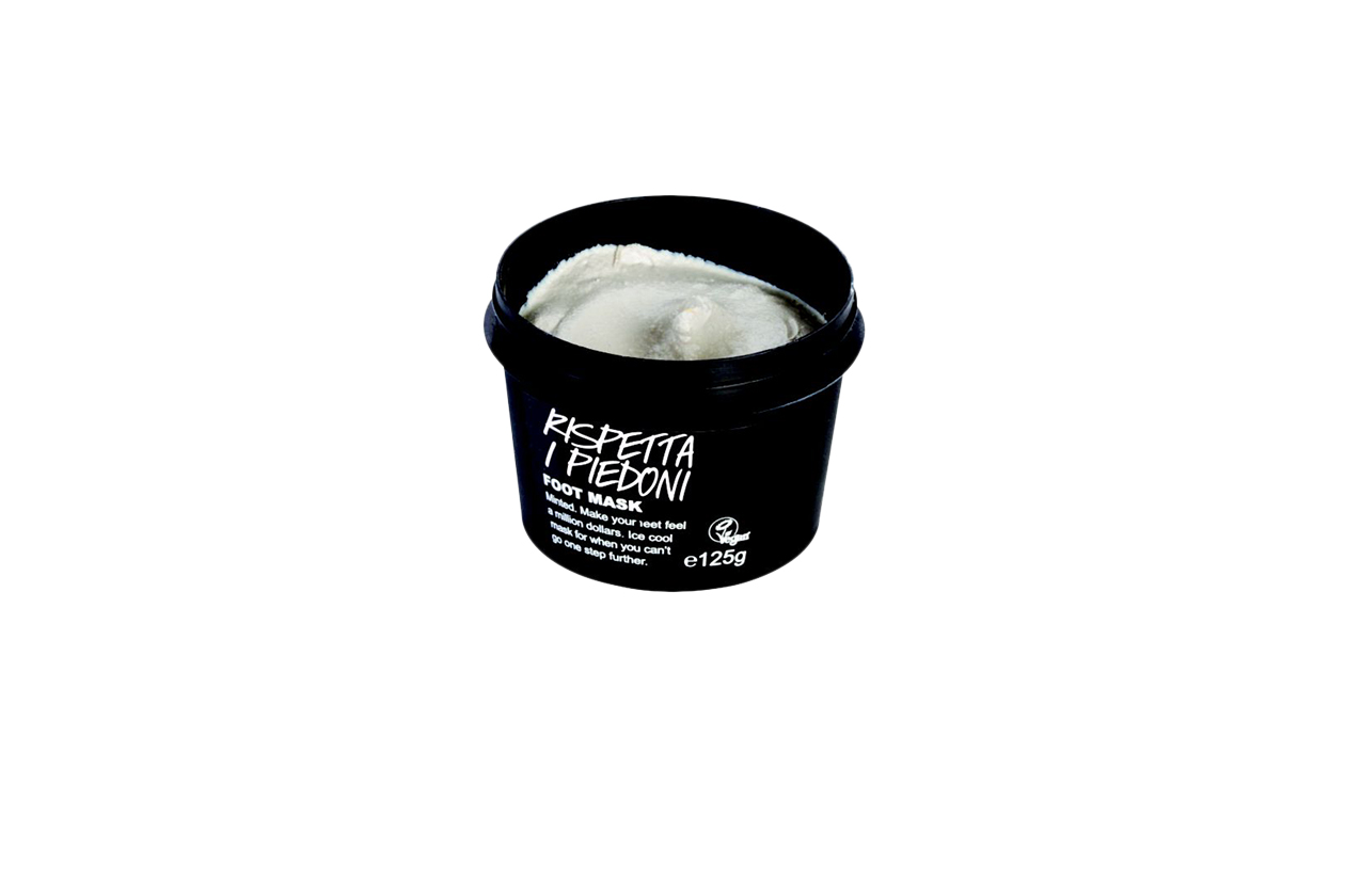 Beauty Piedi perfetti pedicure Lush Rispetta i Piedoni maschera scrub