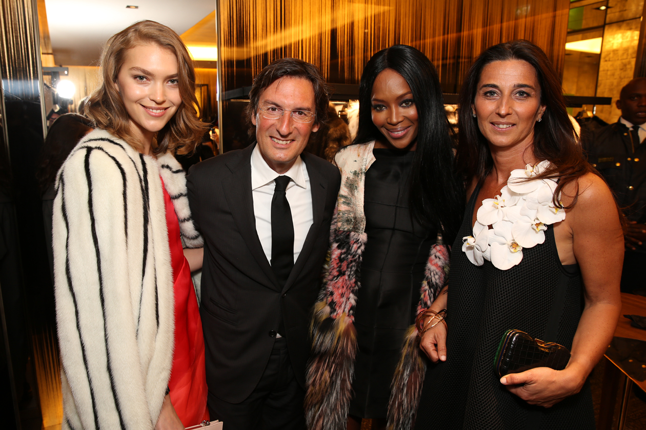 FENDI NBS OPENING ARIZONA MUSE, PIETRO BECCARI, NAOMI CAMPBELL, ELISABETTA BECCARI