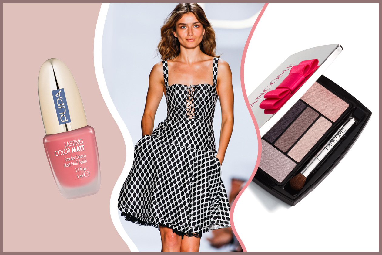 LIKE JOANIE LOUISE “SOTTILETTA” CUNNINGHAM: il vestito di Diane Von Furstenberg si sposa bene con un trucco da jeune fille (Lancôme – Pupa)