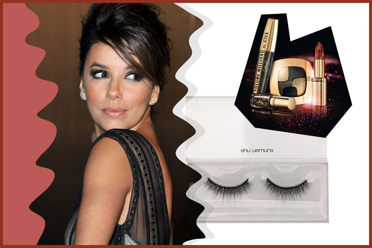 Massima eleganza con uno smokey eyes à la Eva Longoria (L’Oréal Paris e Shu Uemura)