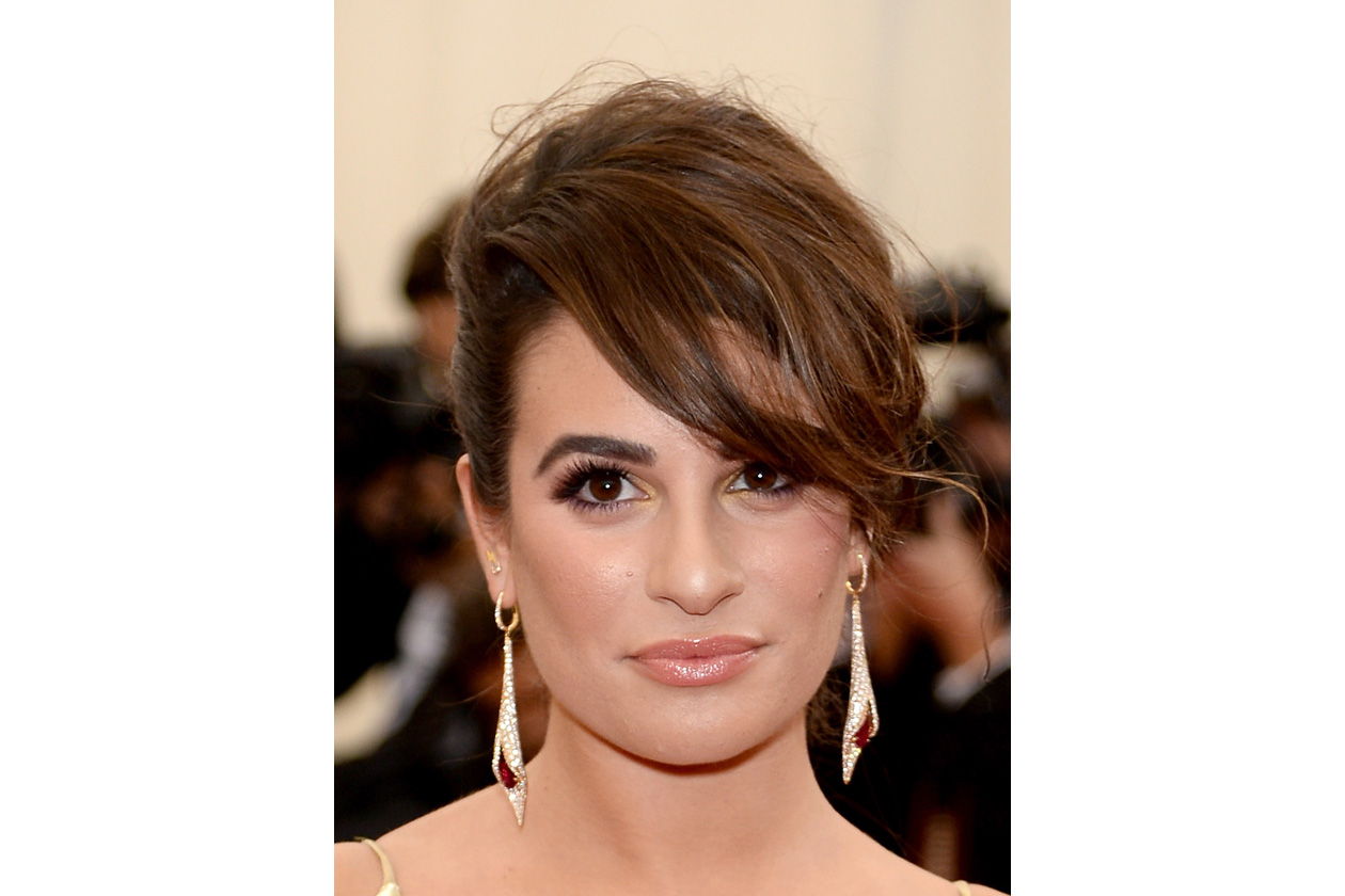 Sopracciglie in evidenza anche per Lea Michele