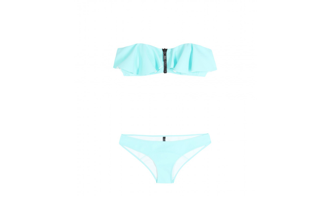 lisa marie fernandez mytheresa Lauren Flounce bandeau bikini STANDARD