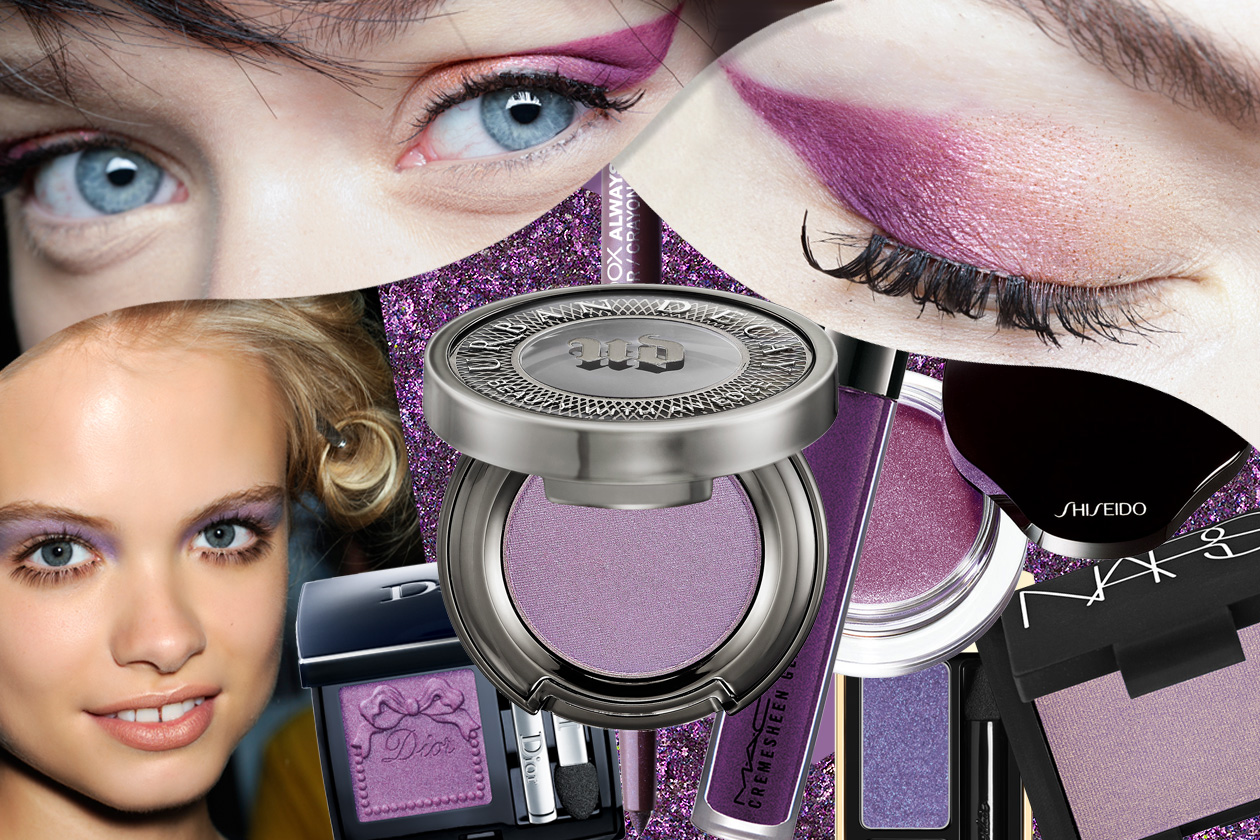Make up viola: trucco occhi e labbra nelle sfumature purple P/E 2014