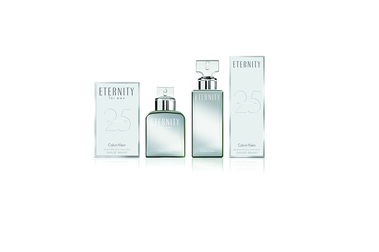 DA COLLEZIONARE: è l’anno di ETERNITY di Calvin Klein che  festeggia il suo 25° anniversario con flaconi in limited edition