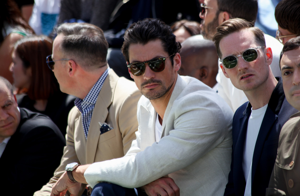 David Gandy front row da Burberry