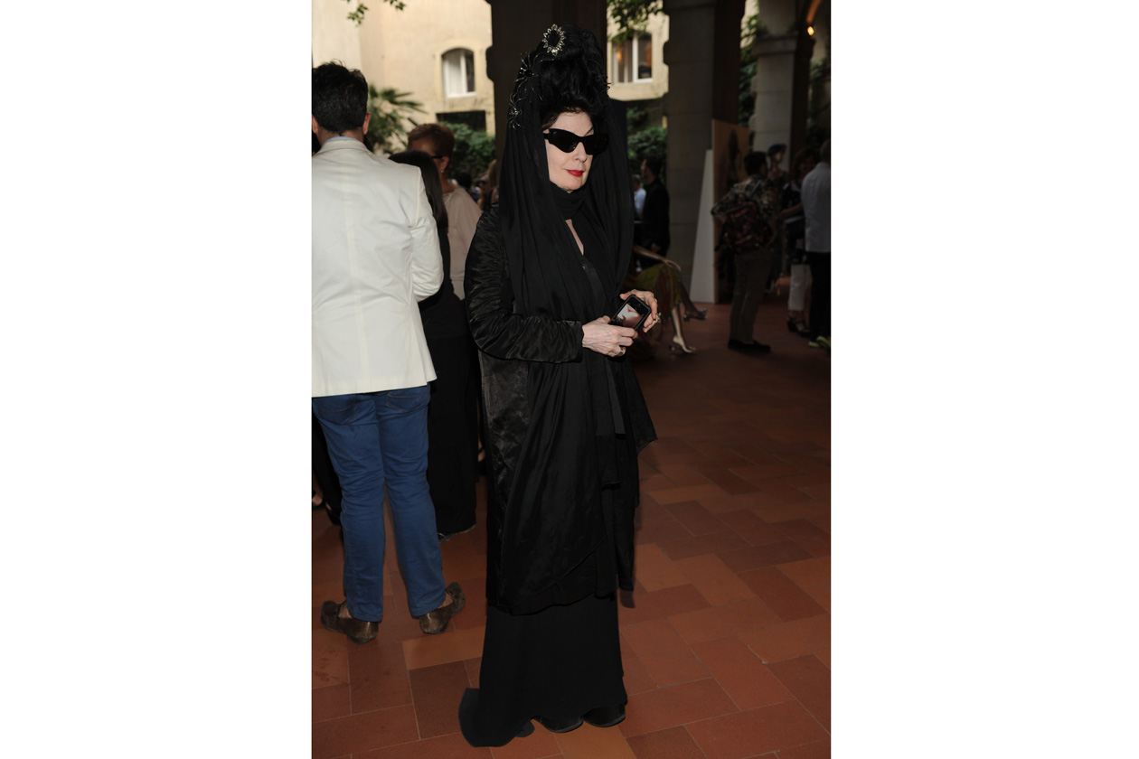 Diane Pernet at the Emilio Pucci ‘Design the Dream’ cocktail 17.06