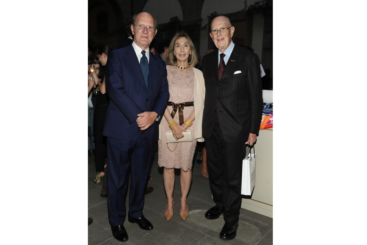 Gaddo Della Gherardesca Cristina Pucci Mario Boselli at the Emilio Pucci ‘Design the Dream’ cocktail 17.06