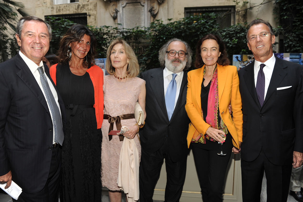 Gaetano Marzotto Albertina Marzotto Cristina Pucci Stefano Ricci Laudomia Pucci Alessandro Castellano at the Emilio Pucci ‘Design the Dream’ cocktail 17.06