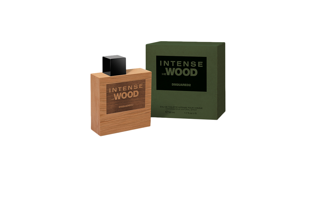 Intense HE WOOD di Dsquared2 interpreta la natura in tutta  la sua dirompente sensualità attraverso il legno