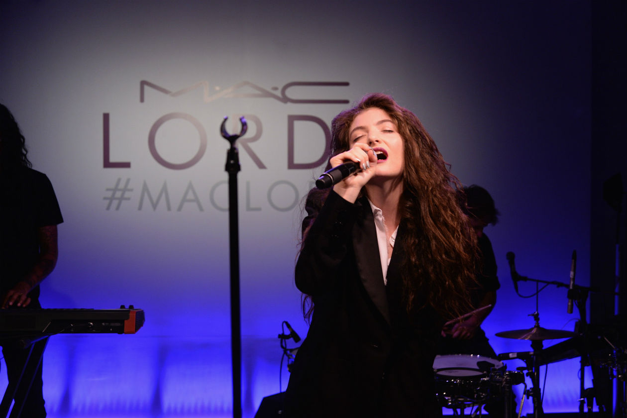 Lorde on stage