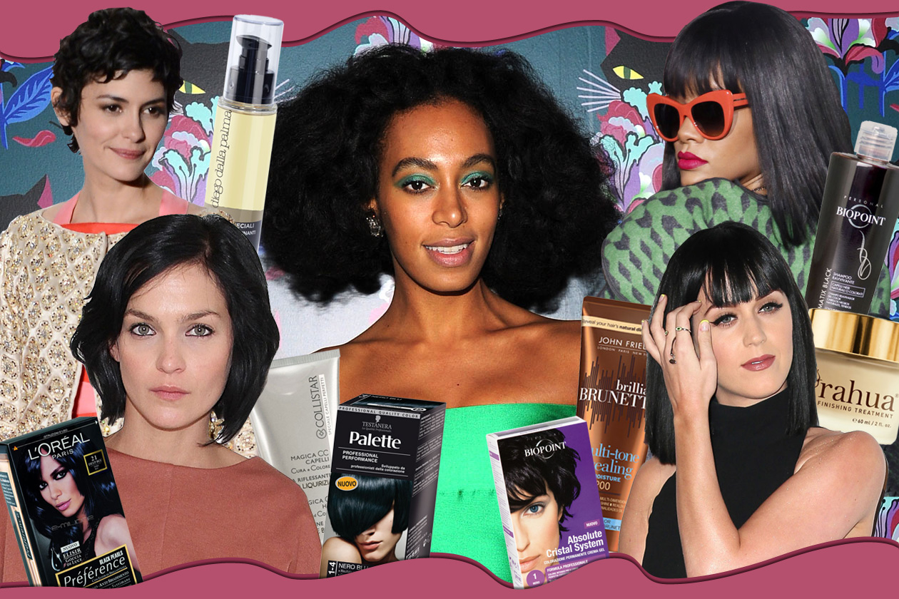 I capelli neri delle star: dal bruno naturale di Audrey Tatou al nero blu di Katy Perry