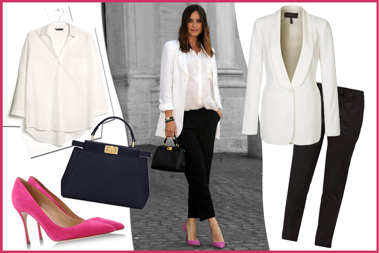 Il look day to night di Kasia Smutniak