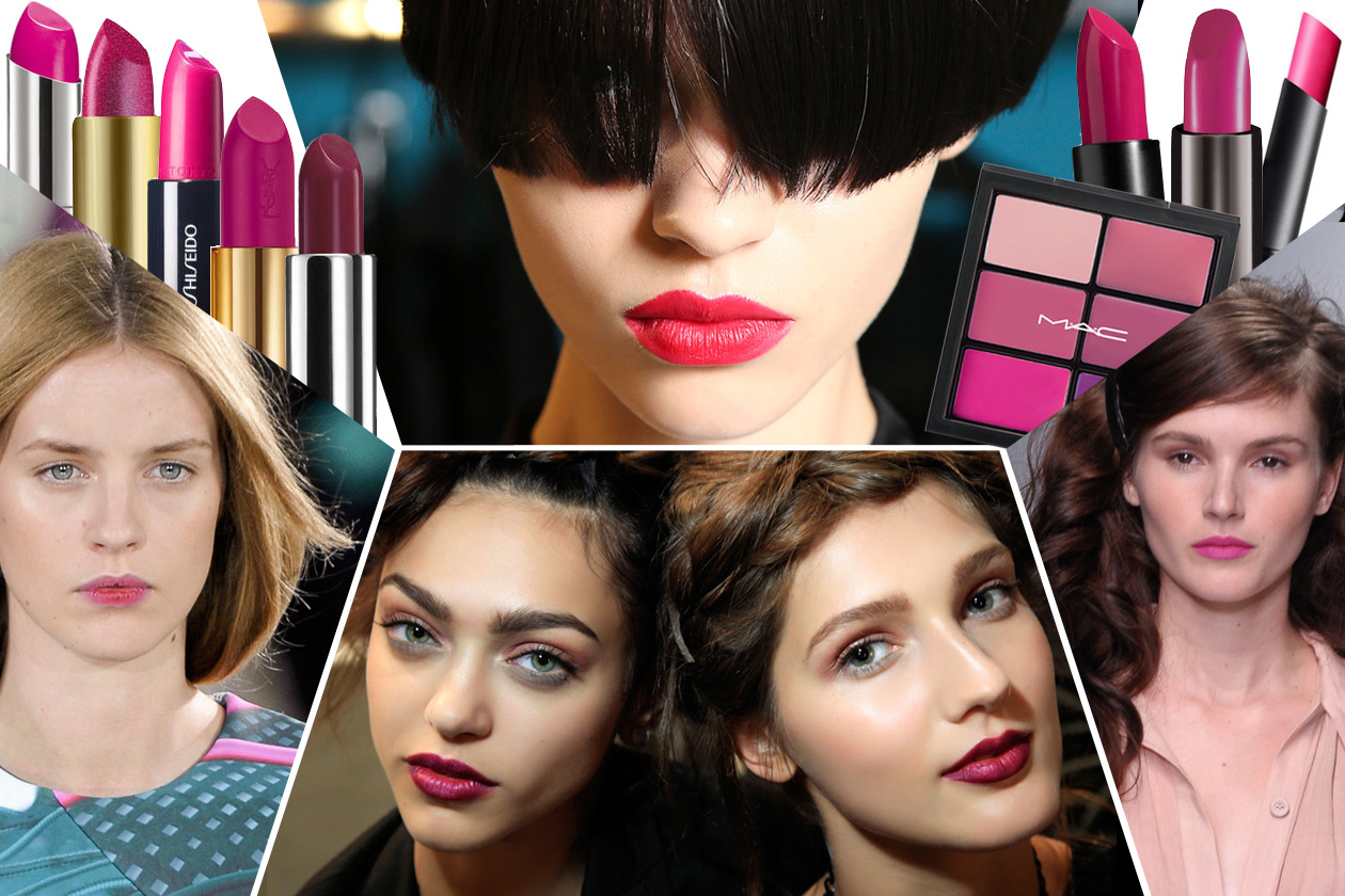 Rossetto fucsia: tutte le sfumature del rosa shocking sulle labbra p/e 2014