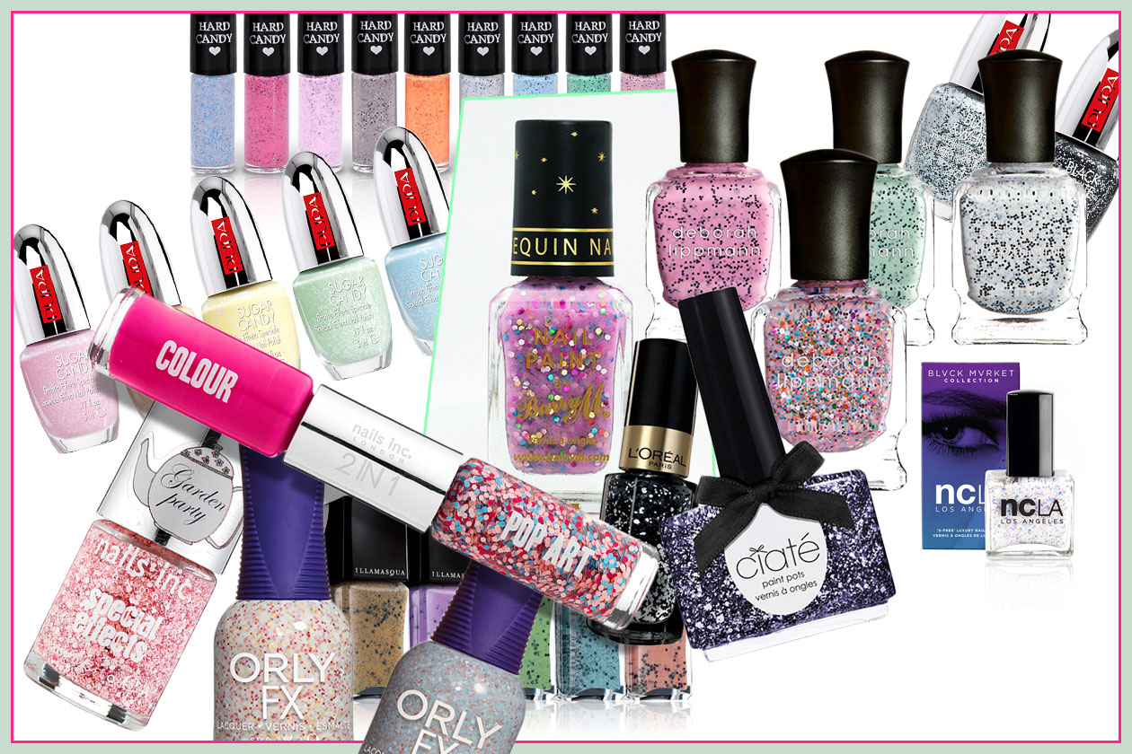 Confetti nails: unghie come caramelle, speckled e sugar candy per l’Estate 2014