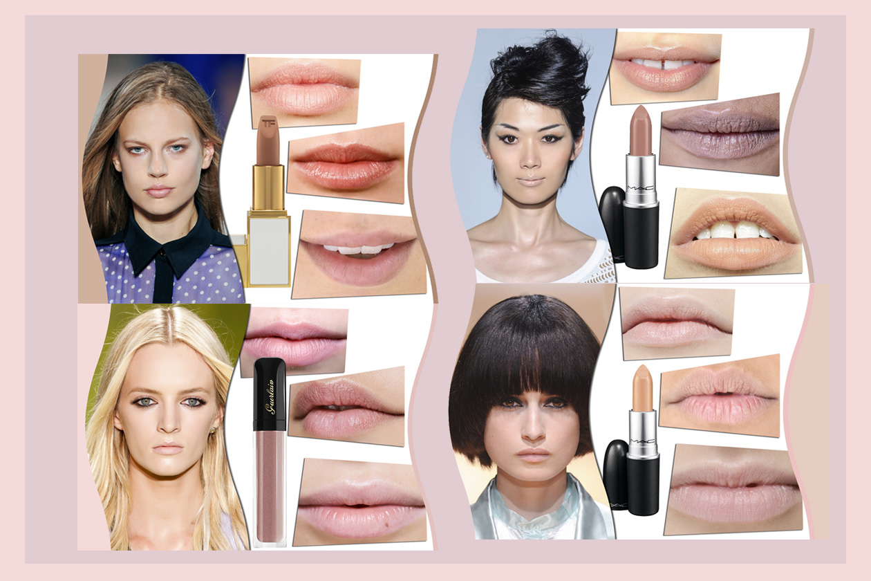 Labbra nude dal rosa al beige: la tendenza make up 2014 dalle passerelle P/E