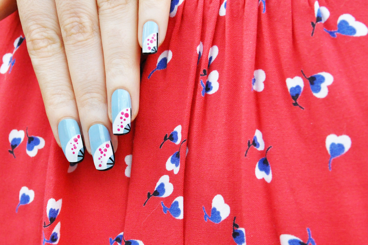 Kawaii Summer Nails – PAPER FAN nail art