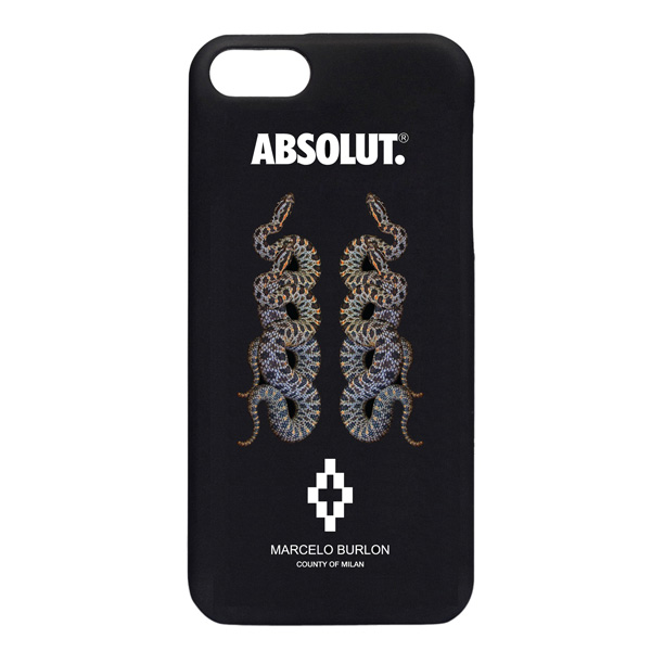 La cover Marcelo Burlon e Absolut in vendita da Antonioli