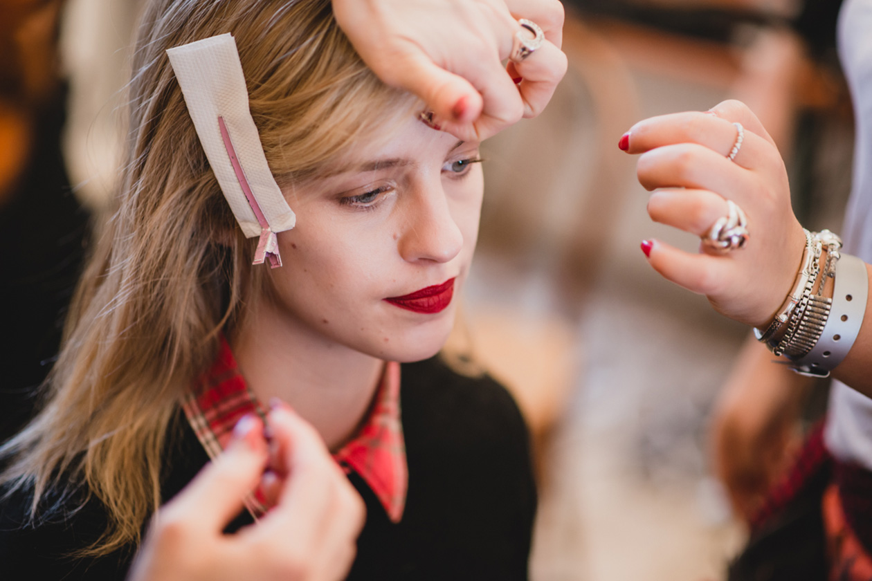 Rosso matte per Trussardi