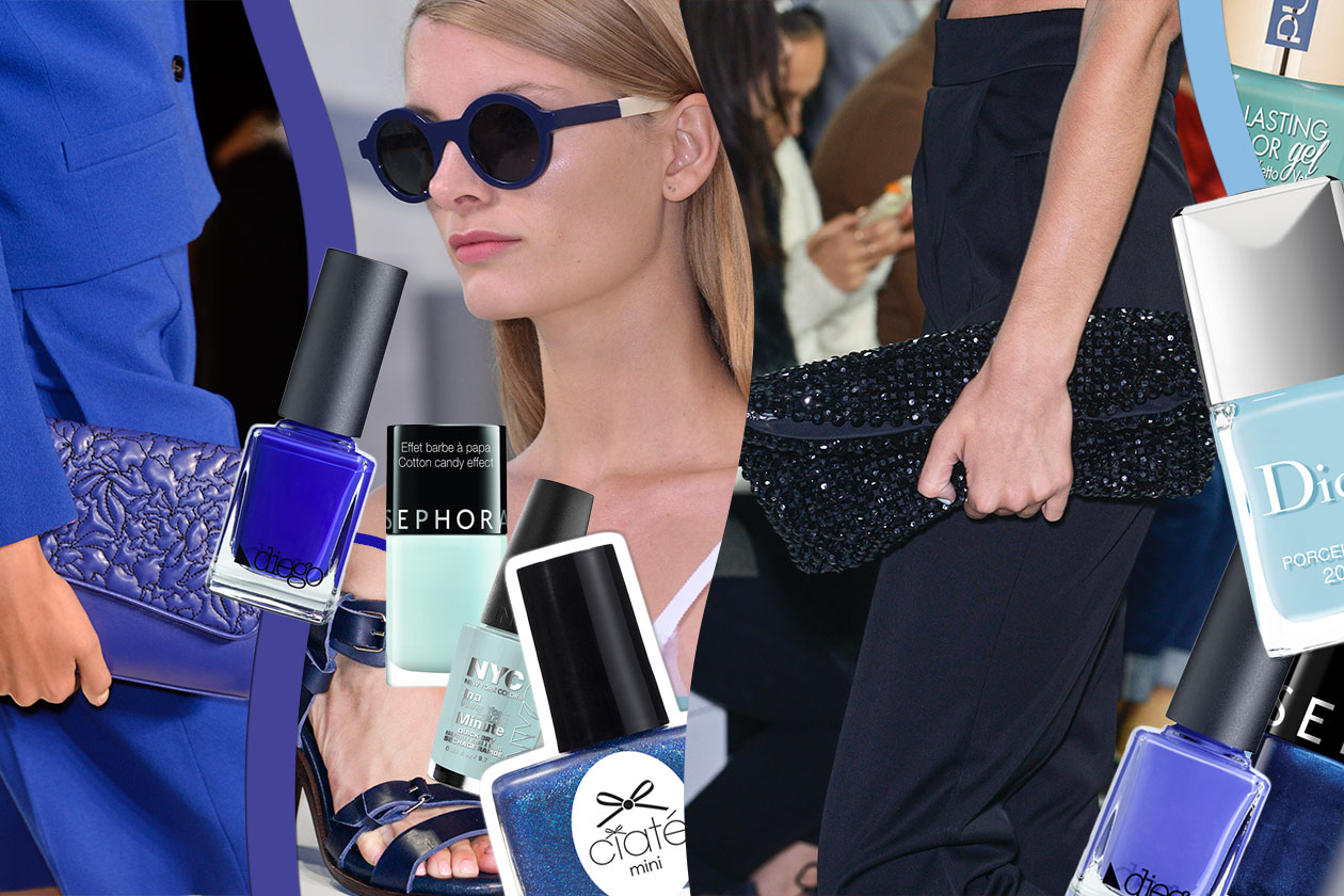 Smalti blu: gli abbinamenti beauty&fashion selezionati da Grazia.IT