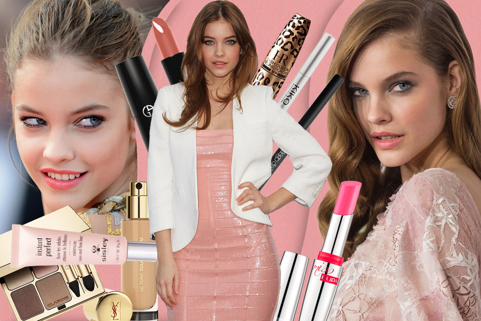 Barbara Palvin beauty look: sguardo in risalto e labbra rosate