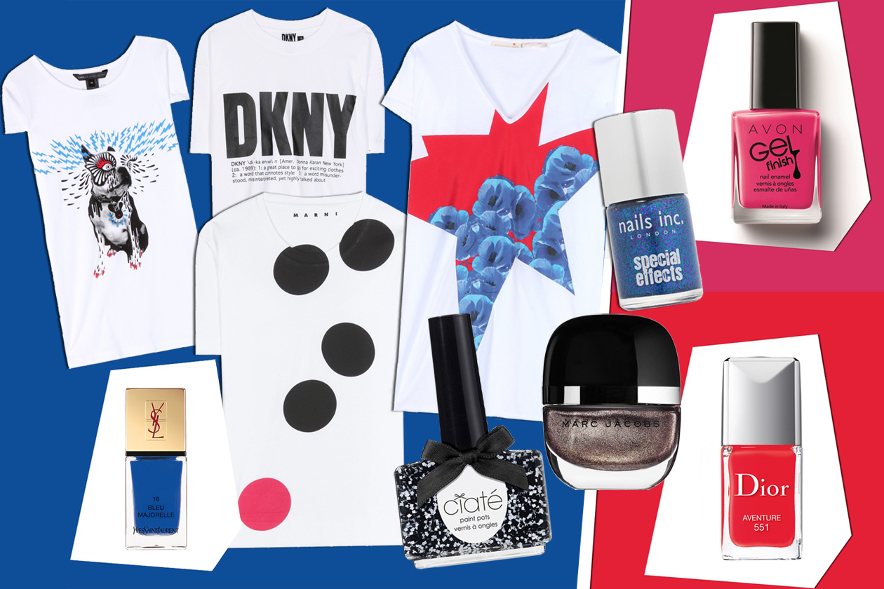 Smalti estivi e t-shirt: gli abbinamenti beauty & fashion per un’Estate pop