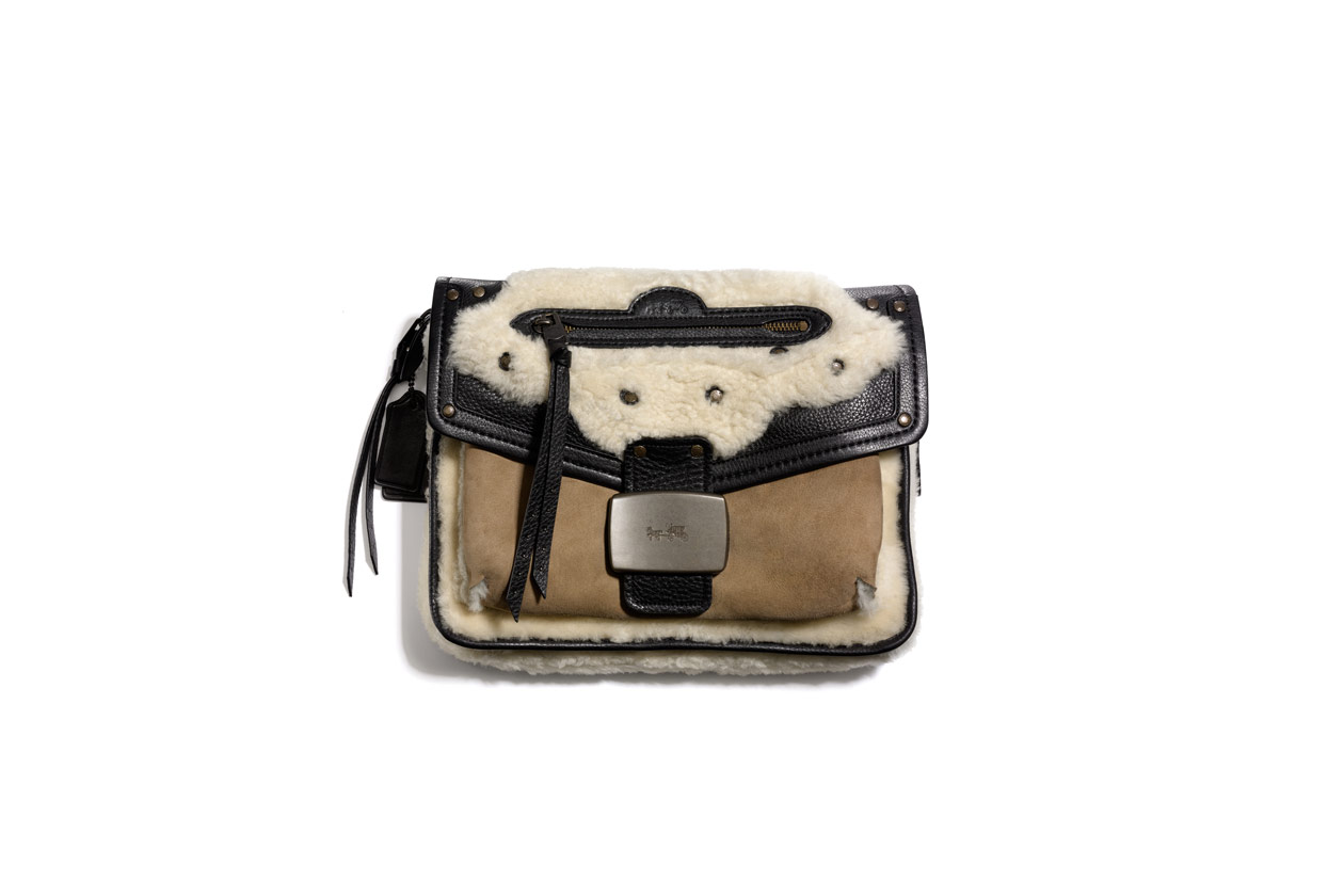 33945 Shearling Rhyder Flap Clutch EXCLUISVE TO NETAPORTER