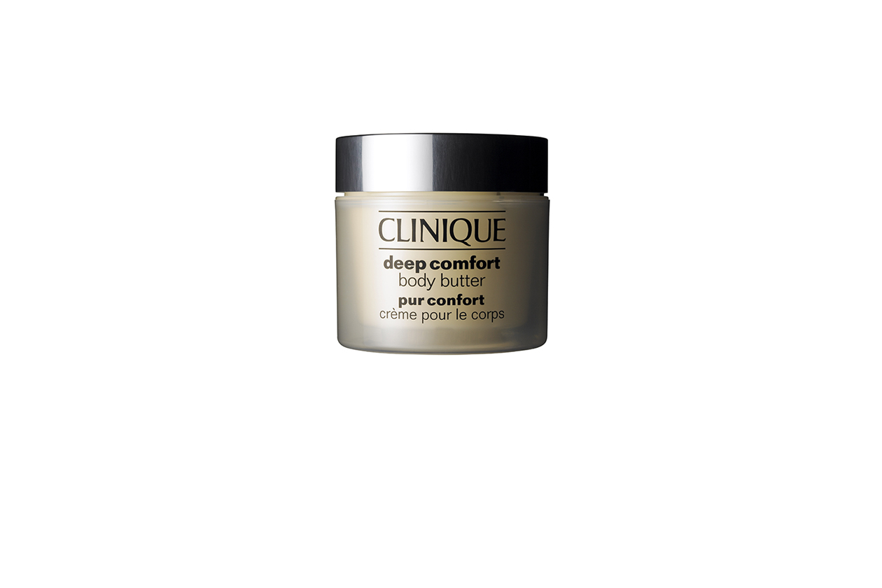 E dopo lo scrub non dimenticate la Crema Idratazione Intensa Deep Comfort Body Butter di Clinique facile da assorbire