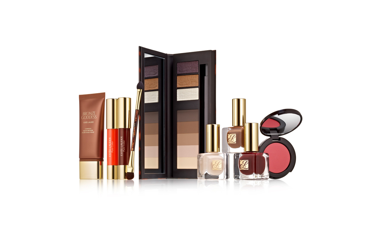 Tutte da mixare le nuance nude solari e metalliche della Pure Color 8-Pan Eyeshadow Palette di Estée Lauder