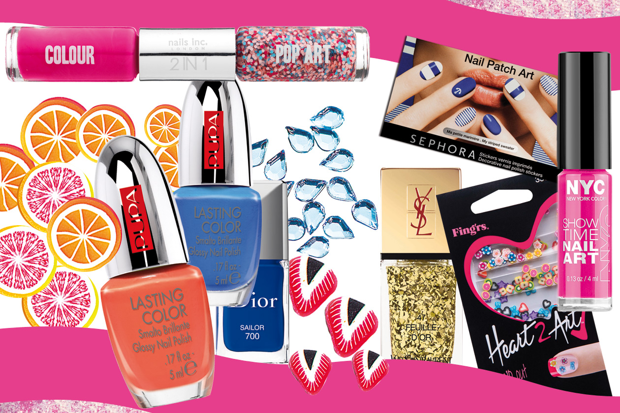 Nail art: smalti a effetti speciali e adesivi per l’Estate 2014