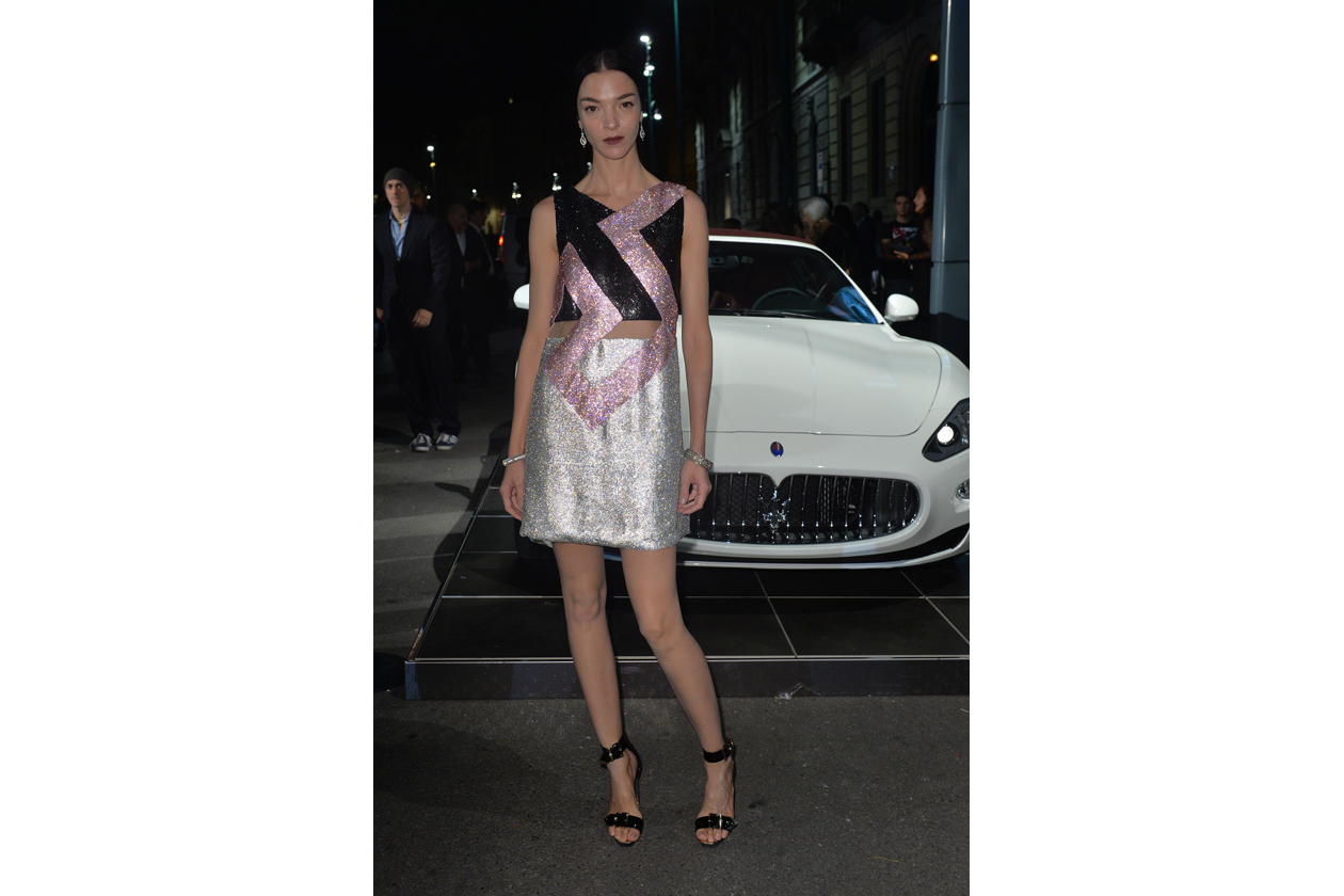 Maserati partner ufficiale della mostra “Vogue Archive Celebrating 50th Anniversary of Fashion” Mariacarla Boscono