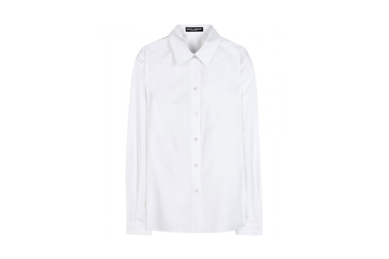 Simile alla camicia di Mia la Silk and cotton blend shirt di Dolce & Gabbana