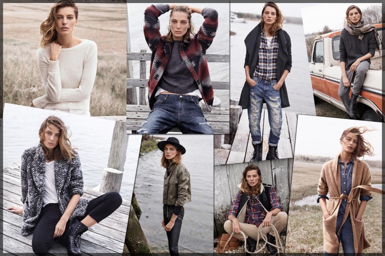 Daria Werbowy per la campagna Autunno-Inverno 2014 di MANGO