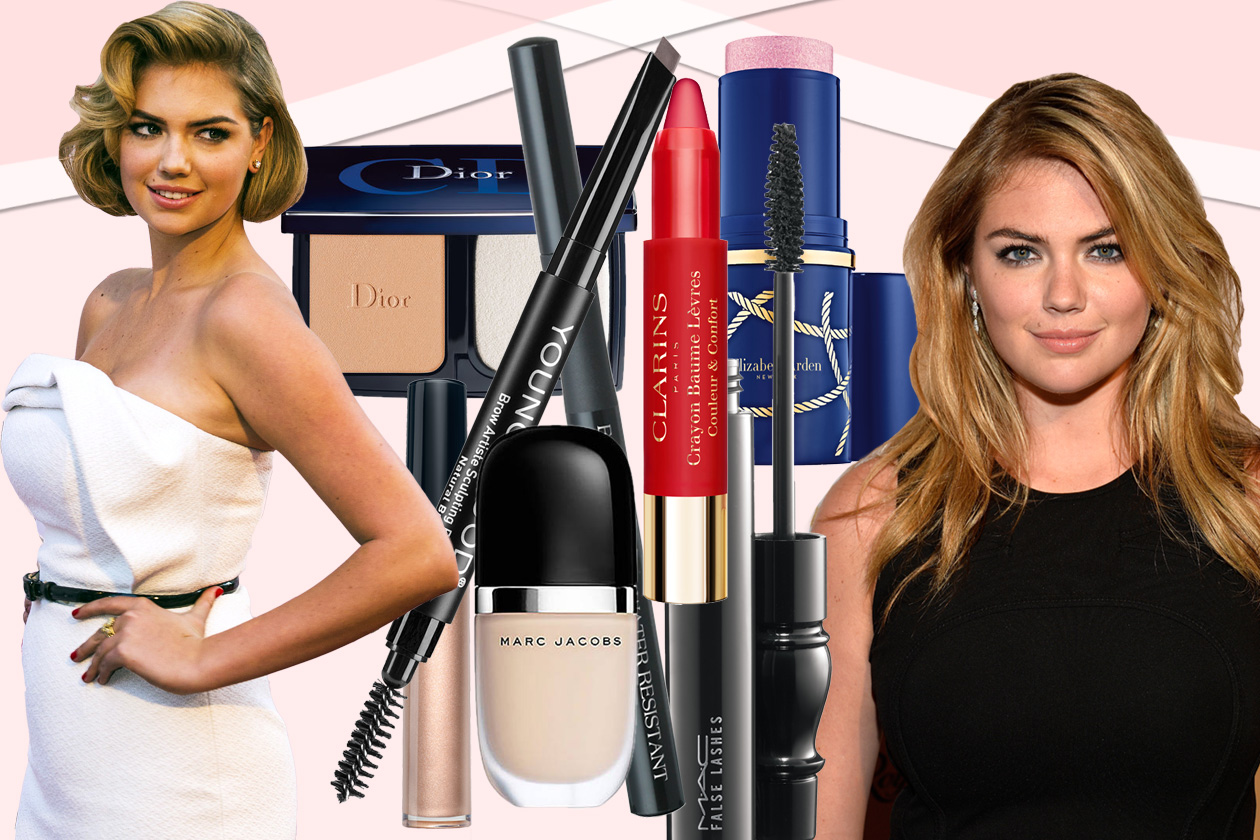 Kate Upton beauty look: pelle di porcellana e occhi da gatta