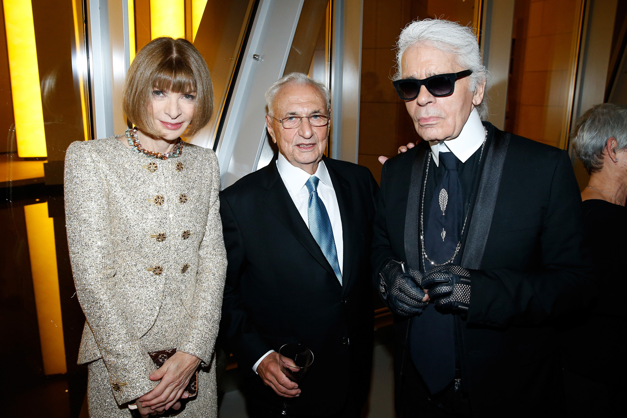 Anna Wintour Frank Gehry Karl Lagerfeld