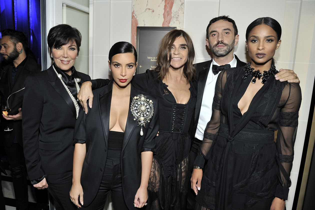 Kris Jenner & Kim Kardashian & Carine Roitfeld & Riccardo Tisci & Ciara 1