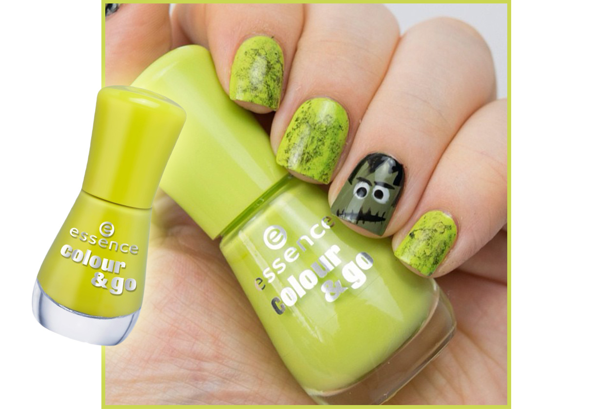 Spooky nails: zombie manicure