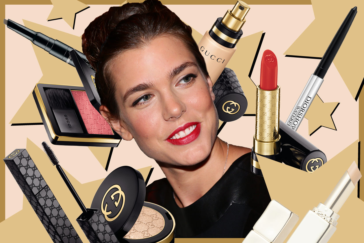 Charlotte Casiraghi: trucco con incarnato radioso e rossetto rosso