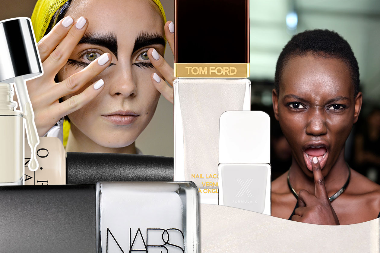 Smalti bianchi: manicure off white per l’Autunno/Inverno 2014