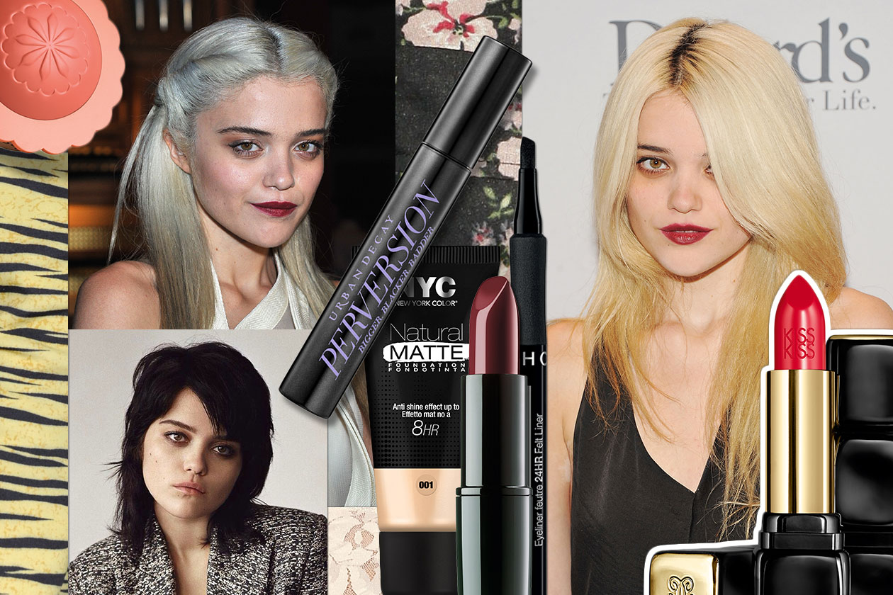 Sky Ferreira: i beauty look con smokey eyes dal sapore grunge e rossetto rosso