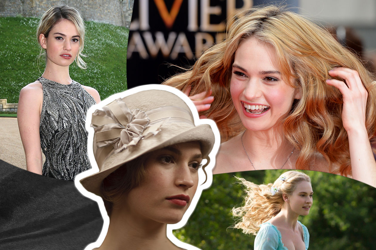 Lily James capelli: dai cambi di colore al Cinderella hair style