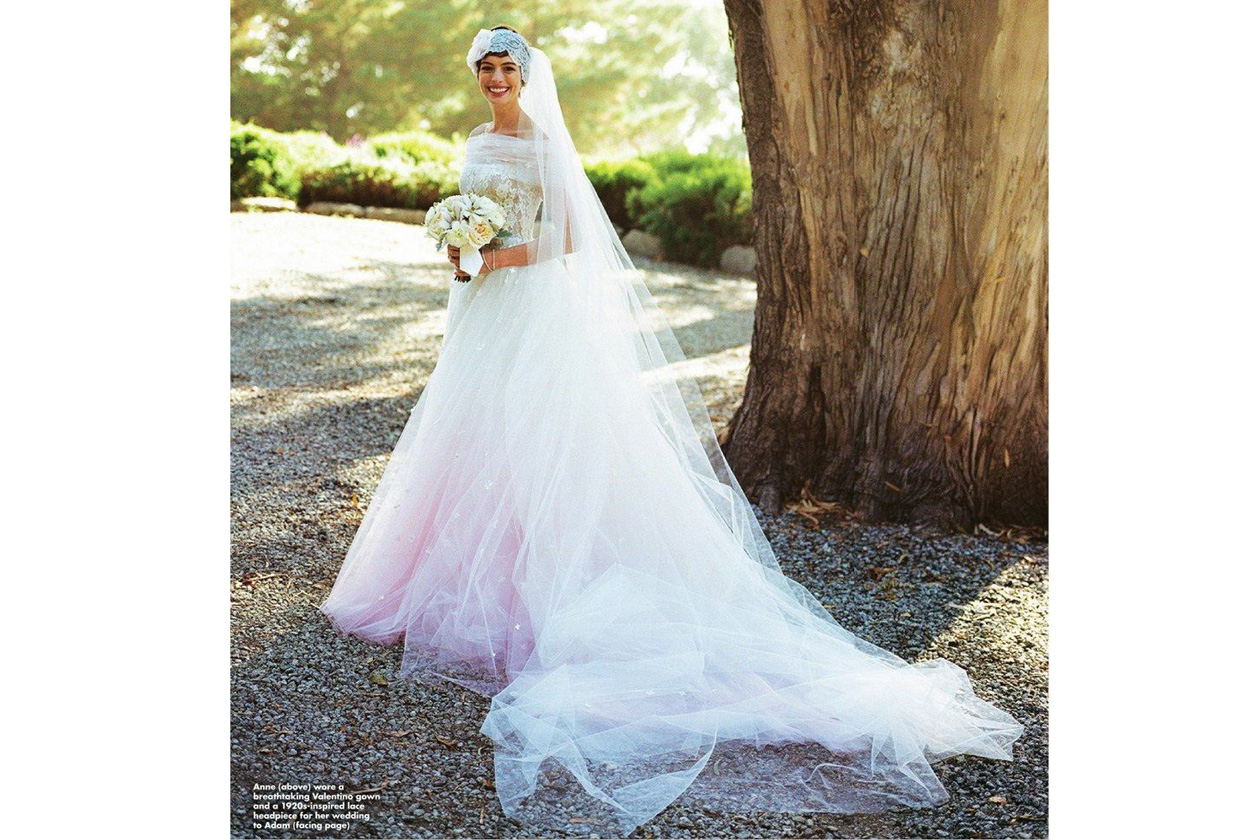 Anne Hathaway Wedding Valentino ok magazine BellaNaija013