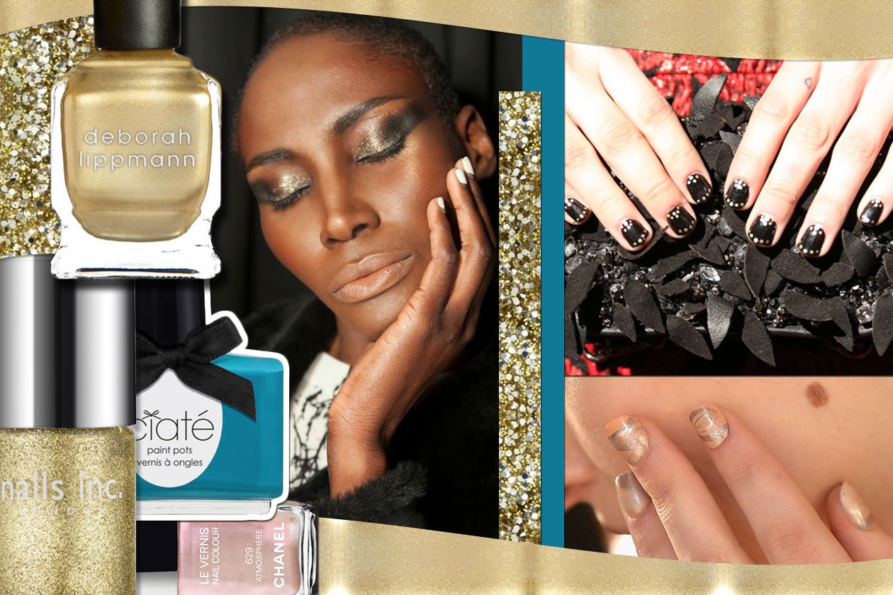 Beauty Gold Accents Nailart 00 Cover collage