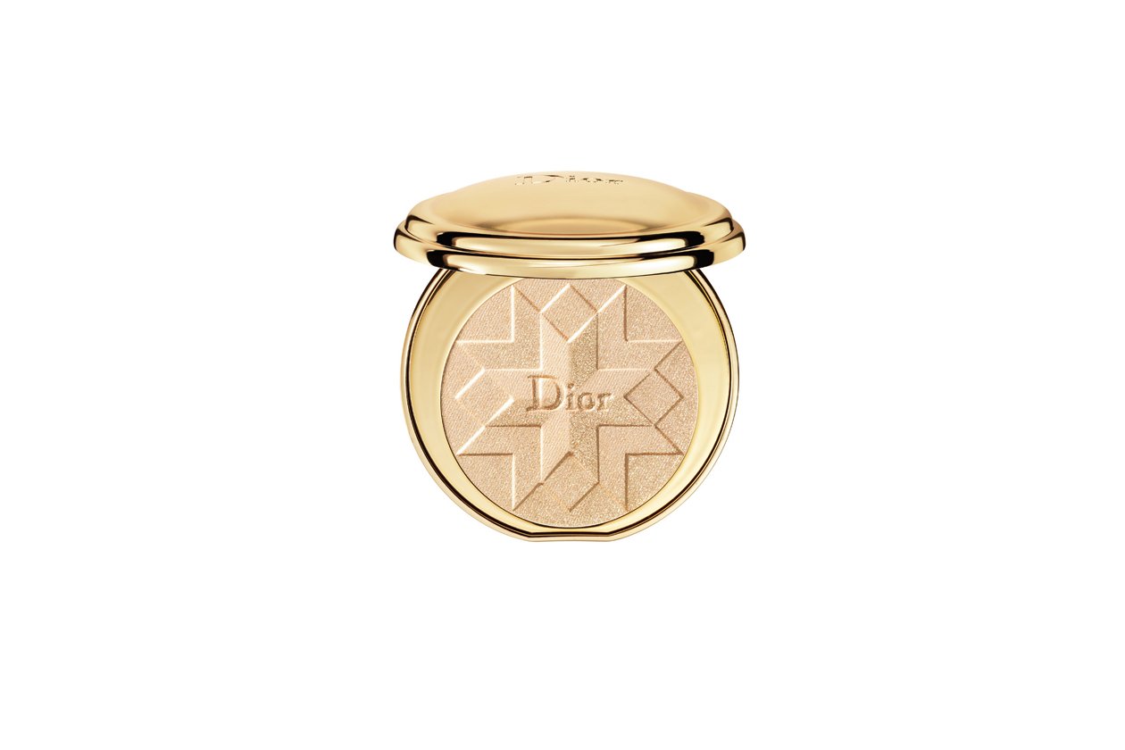 DIORIFIC GOLDEN SHOCK ILLUMINATING PRESSED POWDER 001 GOLD SHOCK COMPACT