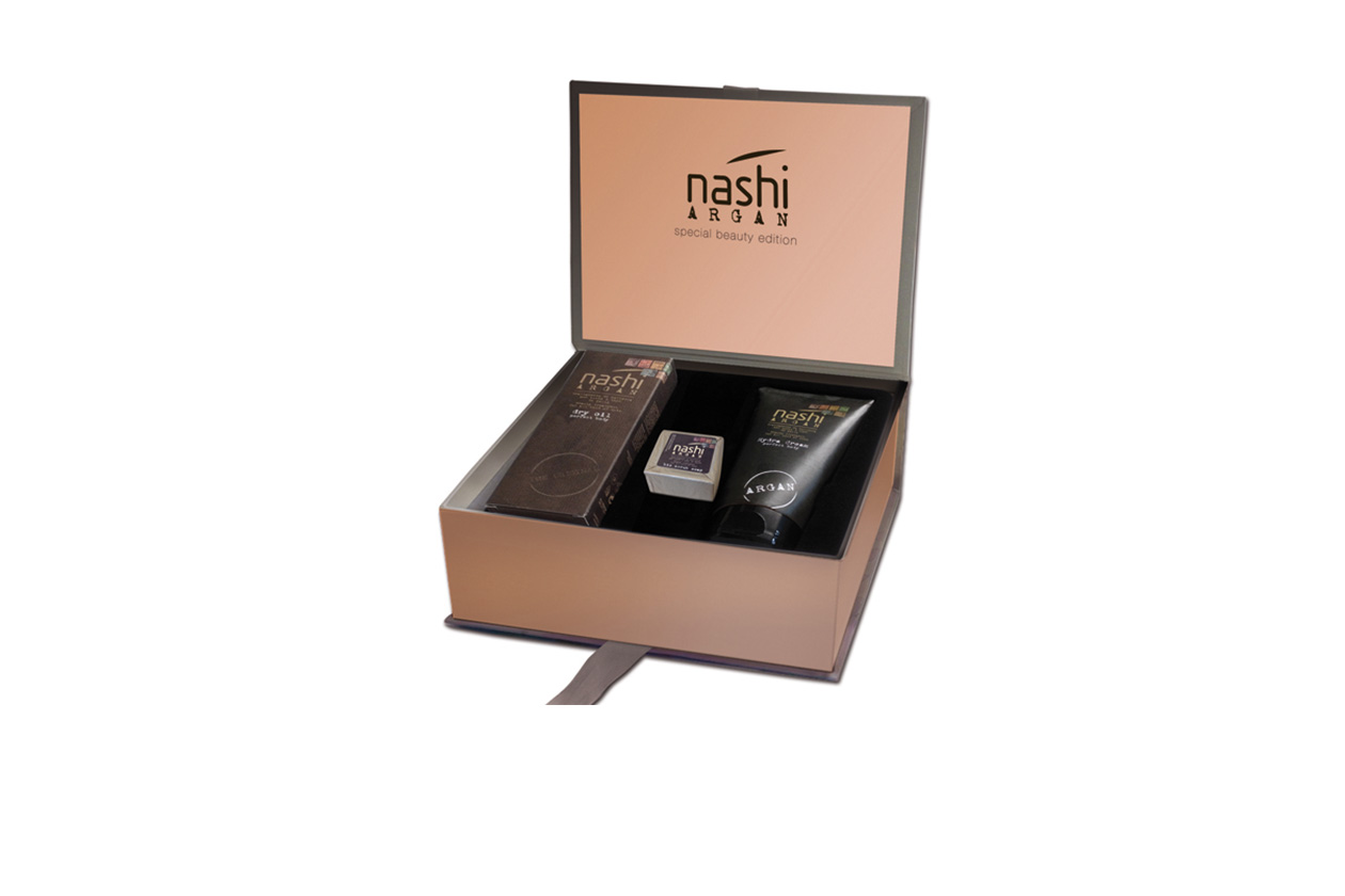 NASHI ARGAN CHRISTMAS BOX PELLE PERFETTA