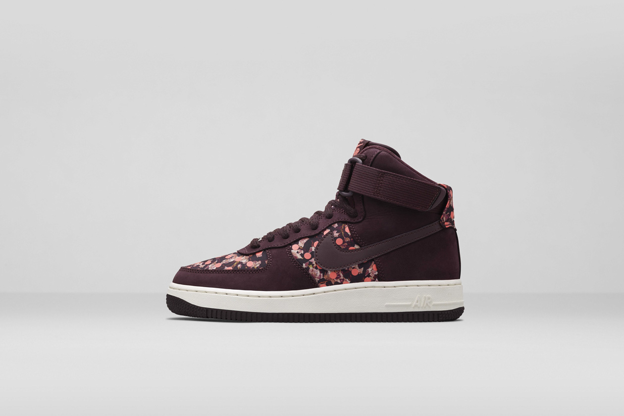 Nike x Liberty Air Force 1 Burgandy original