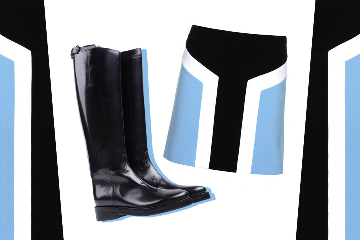 SKIRT EMILIO PUCCI & SHOES ANN DEMEULEMEESTER