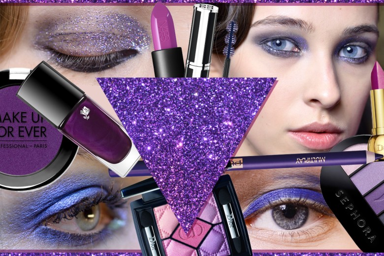Trucco viola: smokey eyes, labbra e mani purple per l’Autunno/Inverno 2014/2015